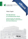 Buchcover Das Baudenkmal im schweizerischen Recht