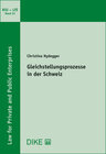 Buchcover Gleichstellungsprozesse in der Schweiz