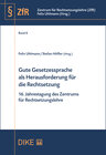 Buchcover Gute Gesetzessprache als Herausforderung für die Rechtsetzung