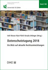 Buchcover Datenschutztagung 2018
