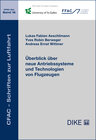 Buchcover Überblick über neue Antriebssysteme und Technologien von Flugzeugen