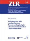 Buchcover Informations- und Auskunftsrechte Ermessensbegünstigter einer liechtensteinischen Treuhänderschaft