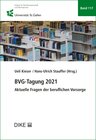 Buchcover BVG-Tagung 2021