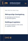 Buchcover Mehrsprachige Gesetzgebung - Multilingual Legislation