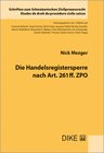 Buchcover Die Handelsregistersperre nach Art. 261 ff. ZPO