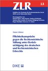 Buchcover Pflichtteilsansprüche gegen die liechtensteinische Stiftung unter Berücksichtigung des deutschen und liechtensteinischen