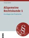 Buchcover Allgemeine Rechtskunde