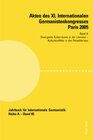 Buchcover Akten des XI. Internationalen Germanistenkongresses Paris 2005- «Germanistik im Konflikt der Kulturen»