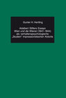 Buchcover Adalbert Stifters Essays «Wien und die Wiener» (1841-1844) als verhaltenspsychologische «Studien» impressionistischen Ko