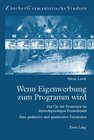 Buchcover Wenn Eigenwerbung zum Programm wird