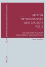 Buchcover Breton Orthographies and Dialects - Vol. 2