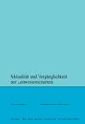 Buchcover Aktualität und Vergänglichkeit der Leitwissenschaften