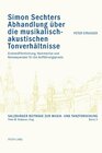 Buchcover Simon Sechters Abhandlung über die musikalisch-akustischen Tonverhältnisse