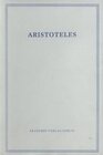 Buchcover Aristoteles: Werke / Staat der Athener
