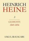 Buchcover Heinrich Heine Säkularausgabe / Gedichte 1845-1856
