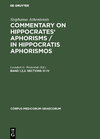 Buchcover Stephanus Atheniensis: Commentary on Hippocrates' Aphorisms / In Hippocratis Aphorismos / Sections III–IV