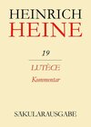 Buchcover Heinrich Heine Säkularausgabe / Lutèce. Kommentar