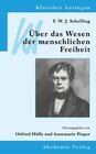 Buchcover F. W. J. Schelling: Über das Wesen der menschlichen Freiheit