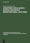 Buchcover Siegfried Kracauer / Erwin Panofsky Briefwechsel 1941–1966