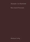 Buchcover Alexander von Humboldt. Reise durch Venezuela