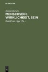 Buchcover Menschsein, Wirklichkeit, Sein