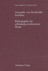 Buchcover Alexander von Humboldts Schriften