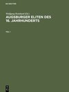 Buchcover Augsburger Eliten des 16. Jahrhunderts