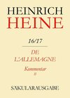 Buchcover De l'Allemagne. Kommentar. Teilband II