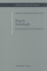 Buchcover Hegels Seinslogik