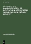 Buchcover Landjudentum im deutschen Südwesten während der Frühen Neuzeit