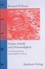 Buchcover Scham, Schuld und Notwendigkeit