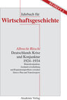 Buchcover Deutschlands Krise und Konjunktur 1924–1934