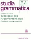Buchcover Typologie des Argumentlinkings
