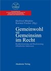 Buchcover Forschungsberichte der interdisziplinären Arbeitsgruppe "Gemeinwohl... / Gemeinwohl und Gemeinsinn im Recht