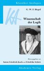 Buchcover G. W. F. Hegel: Wissenschaft der Logik