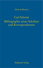 Buchcover Carl Schmitt – Bibliographie seiner Schriften und Korrespondenzen