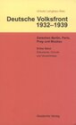 Buchcover Ursula Langkau-Alex: Deutsche Volksfront 1932–1939 / Dritter Band: Dokumente zur Geschichte des Ausschusses zur Vorberei