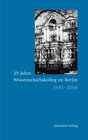 Buchcover 25 Jahre Wissenschaftskolleg zu Berlin