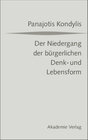 Buchcover Der Niedergang der bürgerlichen Denk- und Lebensform