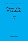 Buchcover Pommersches Wörterbuch / A–K
