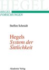 Buchcover Hegels "System der Sittlichkeit"