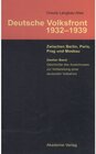 Buchcover Ursula Langkau-Alex: Deutsche Volksfront 1932–1939 / Geschichte des Ausschusses zur Vorbereitung einer deutschen Volksfr