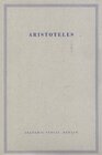 Buchcover Aristoteles: Aristoteles Werke / Meteorologie. Über die Welt