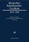 Buchcover Deutsches Schriftsteller-Lexikon 1830–1880 / M