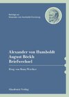 Buchcover Alexander von Humboldt / August Böckh, Briefwechsel