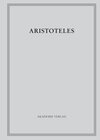 Buchcover Aristoteles: Aristoteles Werke / Zoologische Schriften I