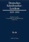 Buchcover Deutsches Schriftsteller-Lexikon 1830–1880 / N-O