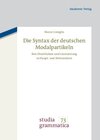Buchcover Die Syntax der deutschen Modalpartikeln