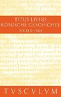 Buchcover Titus Livius: Römische Geschichte / Buch 39-41
