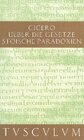 Buchcover De legibus / Über die Gesetze